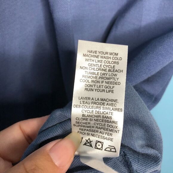 4/$25 Travis Mathew Polo Shirt Mens Extra Large Blue Casual Golf  Athletic - Picture 6 of 8